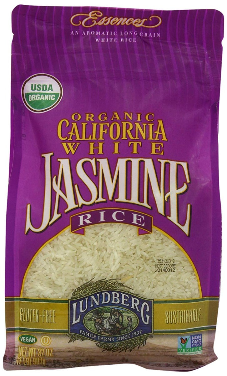 Lundberg Organic California White Jasmine Rice 32 oz