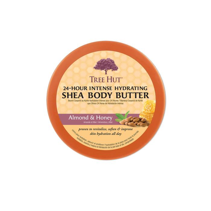 Tree Hut 24 Hour Intense Hydrating Shea Body Butter Almond & Honey 7 oz
