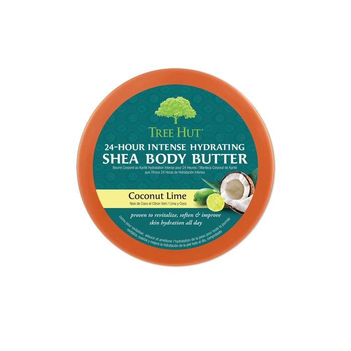 Tree Hut 24 Hour Intense Hydrating Shea Body Butter Coconut Lime 7 oz