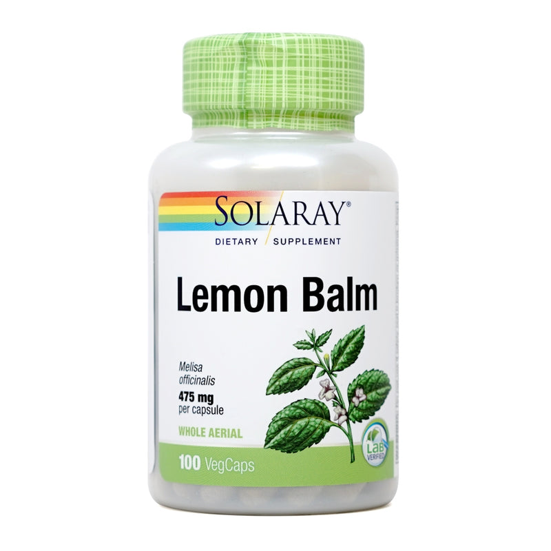 SOLARAY Lemon Balm 475 mg 100 Veg Capsules