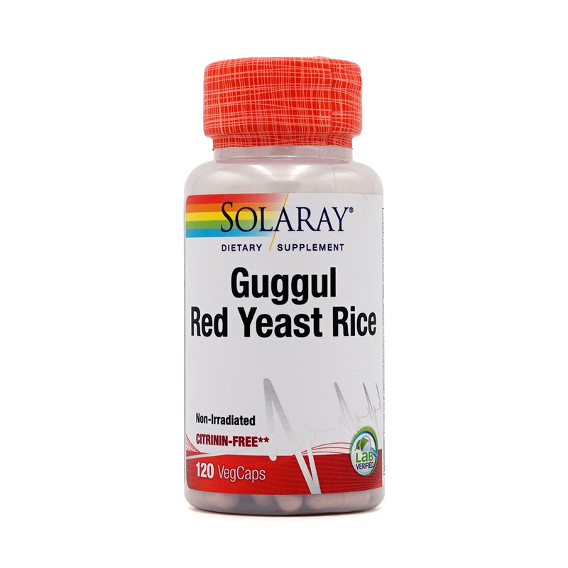 SOLARAY Guggul & Red Yeast Rice 120 Veg Capsules