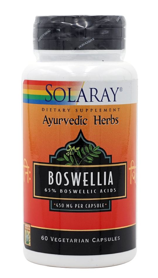 SOLARAY Boswellia 65% Boswellic Acids 450 mg 60 Veg Capsules