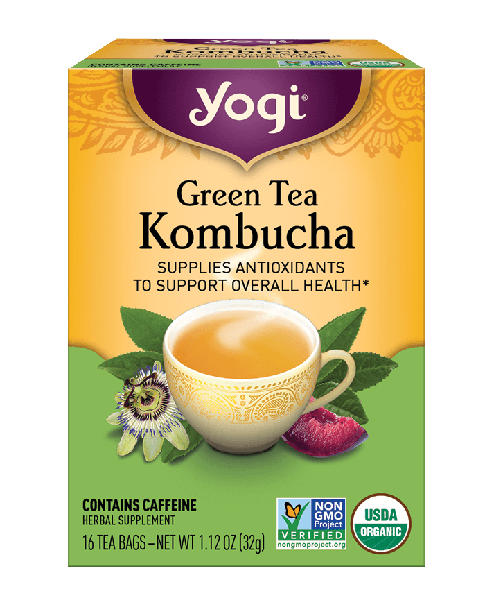 Yogi Green Tea Kombucha 16 Tea Bags