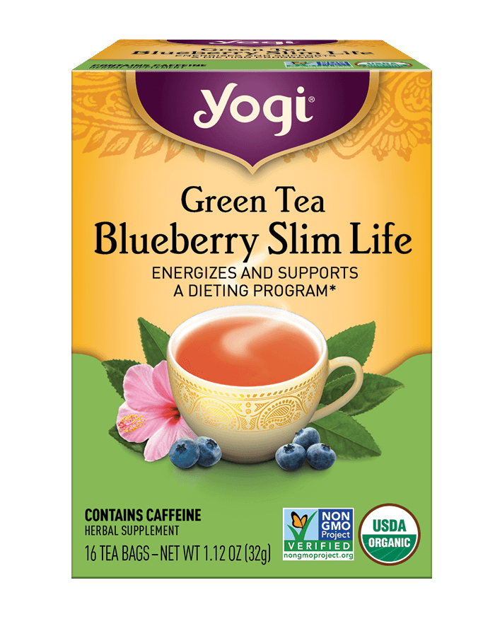 Yogi Blueberry Slim Life Green Tea 16 Tea Bags