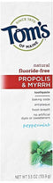 Tom's of Maine Fluoride-Free Propolis & Myrrh Toothpaste Peppermint 5.5 oz