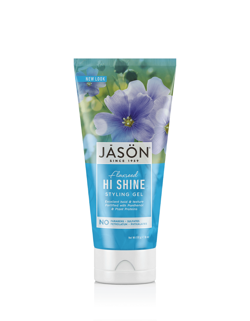 JASON Pure Natural Styling Gel Flaxseed Hi Shine 6 oz