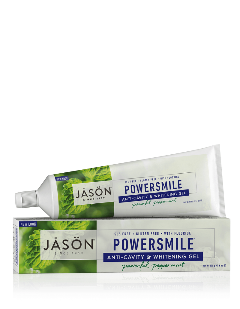 JASON PowerSmile Anti Cavity Whitening Peppermint with Fluoride 6 oz