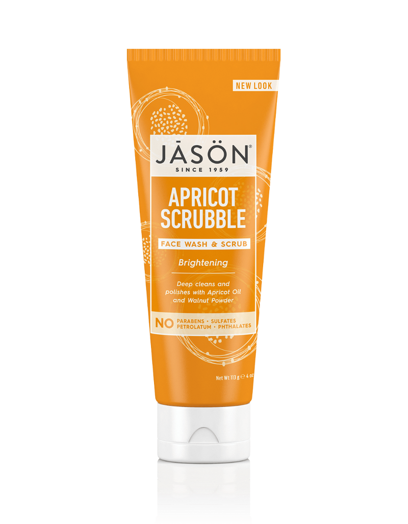 JASON Apricot Scrubble Face Wash & Scrub 4 oz