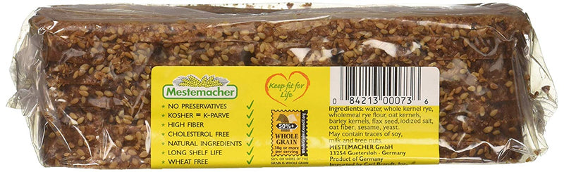 Mestemacher Natural Three Grain Bread 17.6 oz
