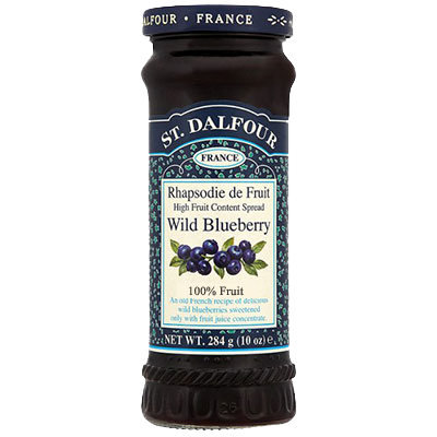 St. Dalfour 100% Fruit Spread Wild Blueberry 10 oz
