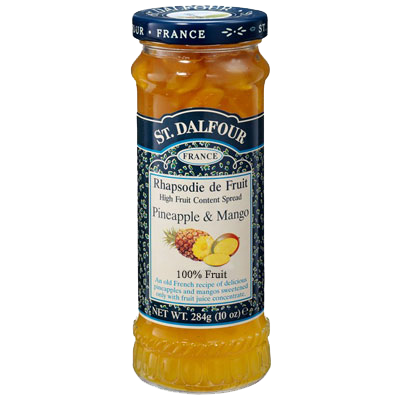St. Dalfour 100% Fruit Spread Pineapple & Mango 10 oz