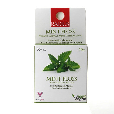 RADIUS Mint Floss with Natural Xylitol 55 yds