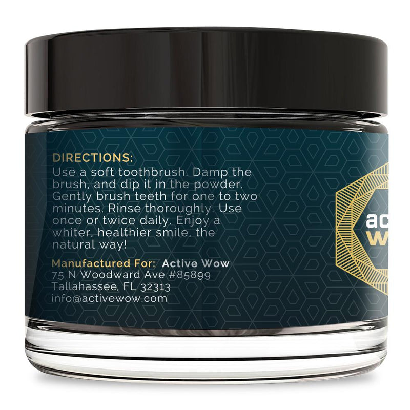 Active Wow Activated Coconut Charcoal Powder Natural 20 g
