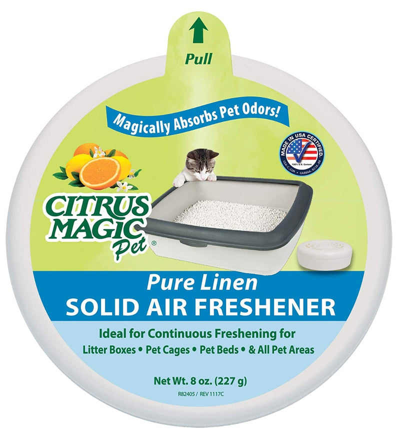 Citrus Magic Pet Solid Air Freshener Pure Linen 8 oz