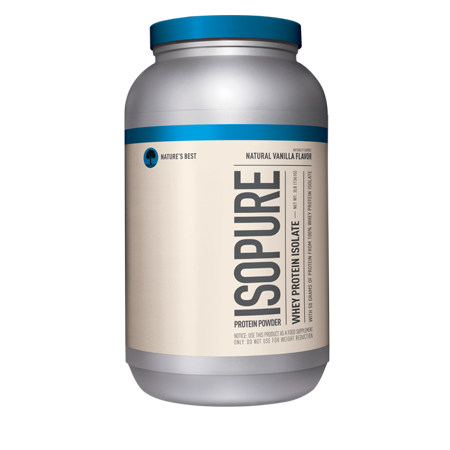 Nature's Best Isopure Natural Vanilla Whey Protein Isolate 3 lb
