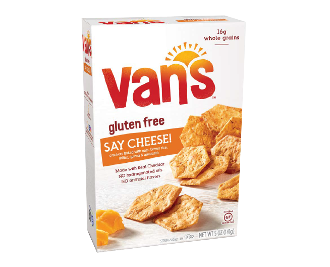 Van's Foods Gluten Free Crackers Say Cheese! 5 oz