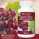 Trunature Grape Seed & Resveratrol 75 mg 150 Tablets