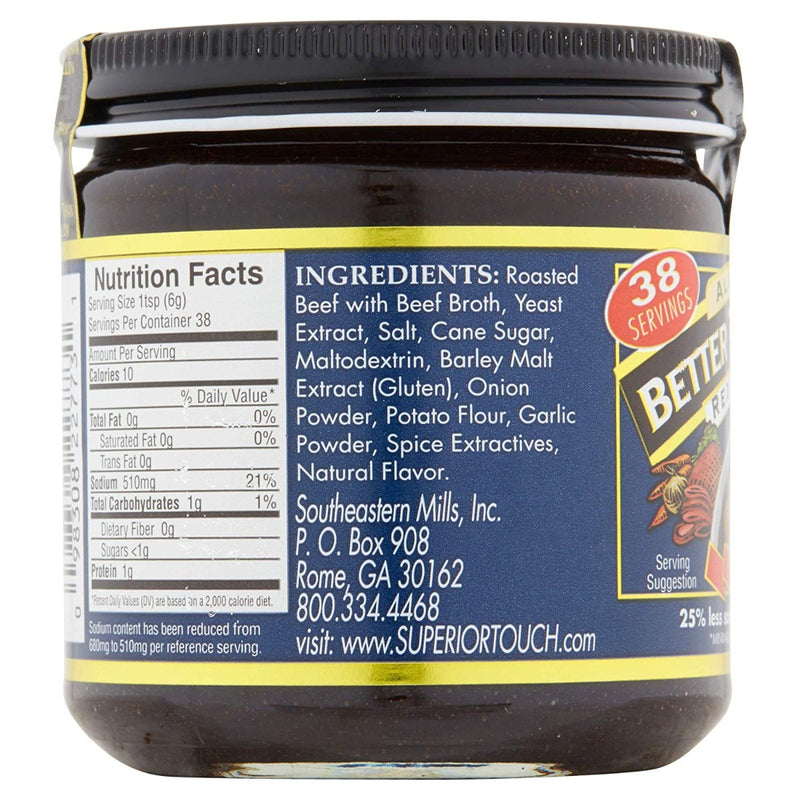 Better Than Bouillon Roasted Beef Base (Reduced Sodium) 8 oz