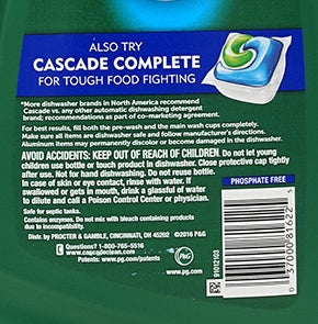 Cascade Dishwasher Detergent Advanced Power Fresh Scent 7.81 lb