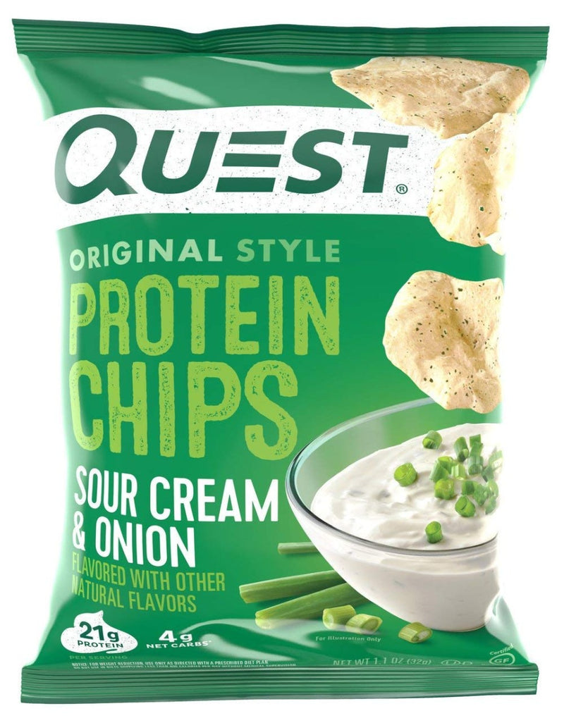 Quest Nutrition Protein Chips Sour Cream & Onion (8 Pack)