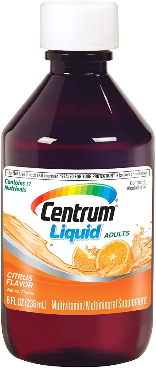 Pfizer Centrum Liquid Adults Citrus Flavor 8 fl oz
