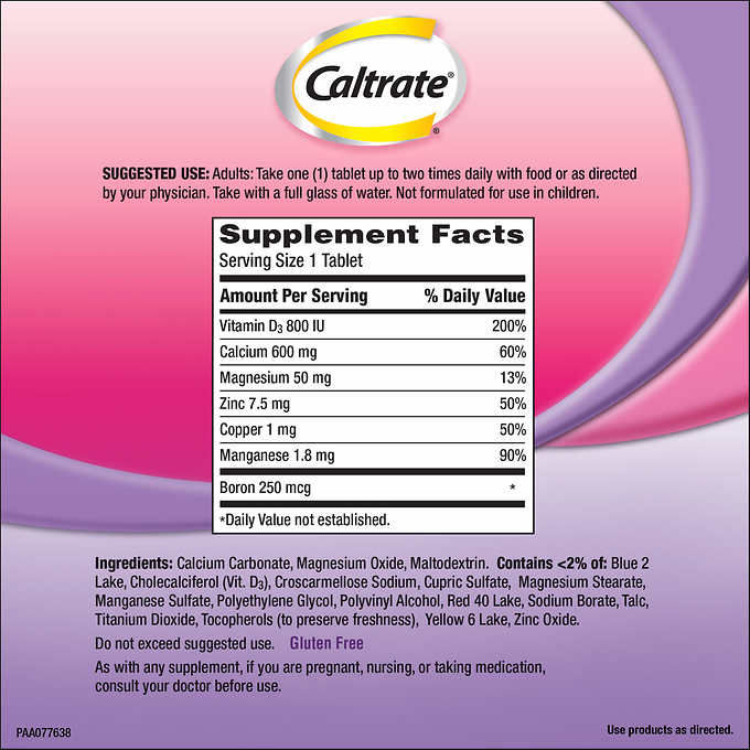 Caltrate Caltrate 600+D3 Plus Minerals 320 Tablets