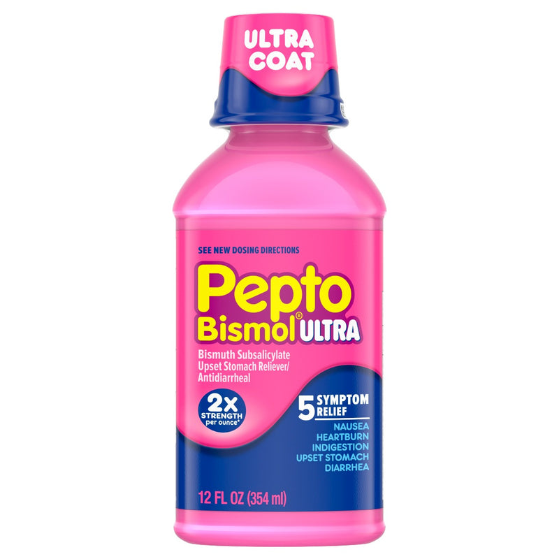 Pepto Bismol Max orginal Flavor 5 symthons Digestive Relief 12 fl oz