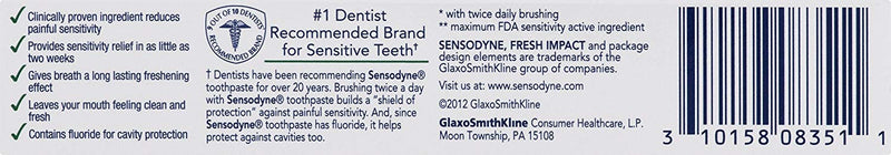 Sensodyne Fresh Impact Toothpaste 0.8 oz