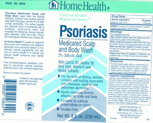 Home Health Psoriasis Medicated Scalp and Body Wash 8 fl oz