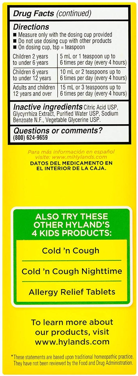 Hyland's 4 Kids Complete Allergy Daytime 4 fl oz