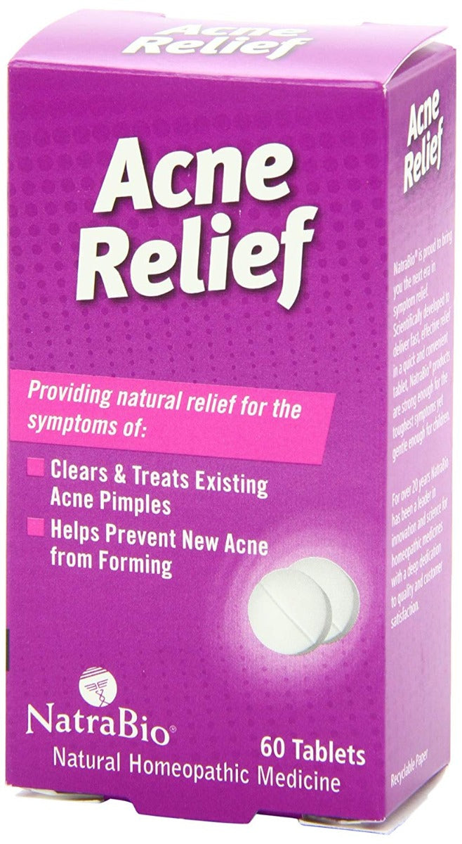 NatraBio Acne Relief 60 Tablets