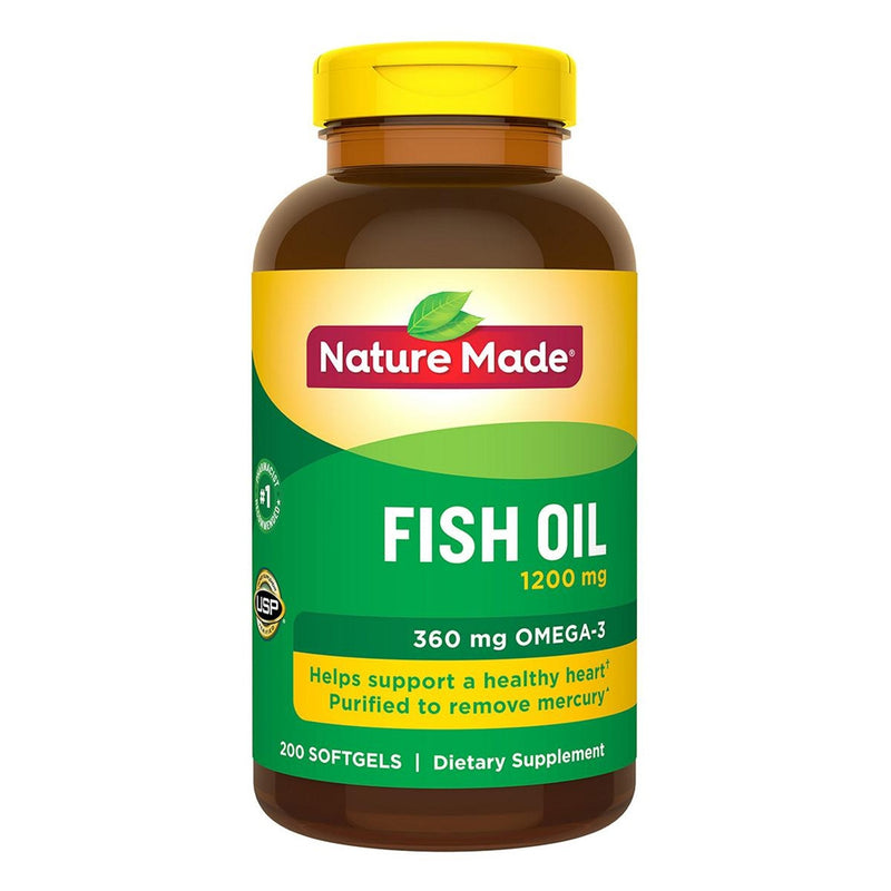 Nature Made Fish Oil 1,200 mg 200 Softgels
