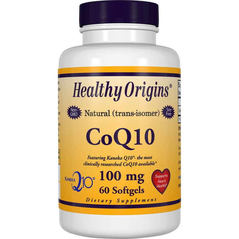 Healthy Origins CoQ10 Gels ( Kaneka Q10 ) 100 mg 60 Softgels