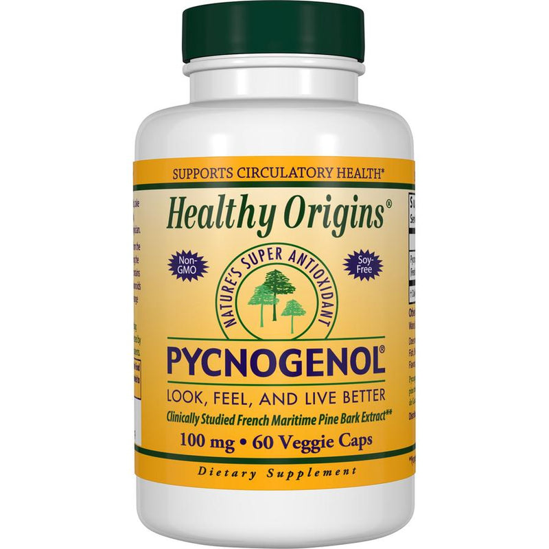 Healthy Origins Pycnogenol 100 mg 60 Veg Capsules
