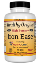 Healthy Origins Iron Ease 45 mg 180 Veg Capsules