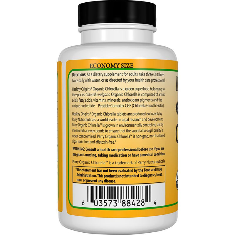Healthy Origins Organic Chlorella 500 mg 720 Tablets