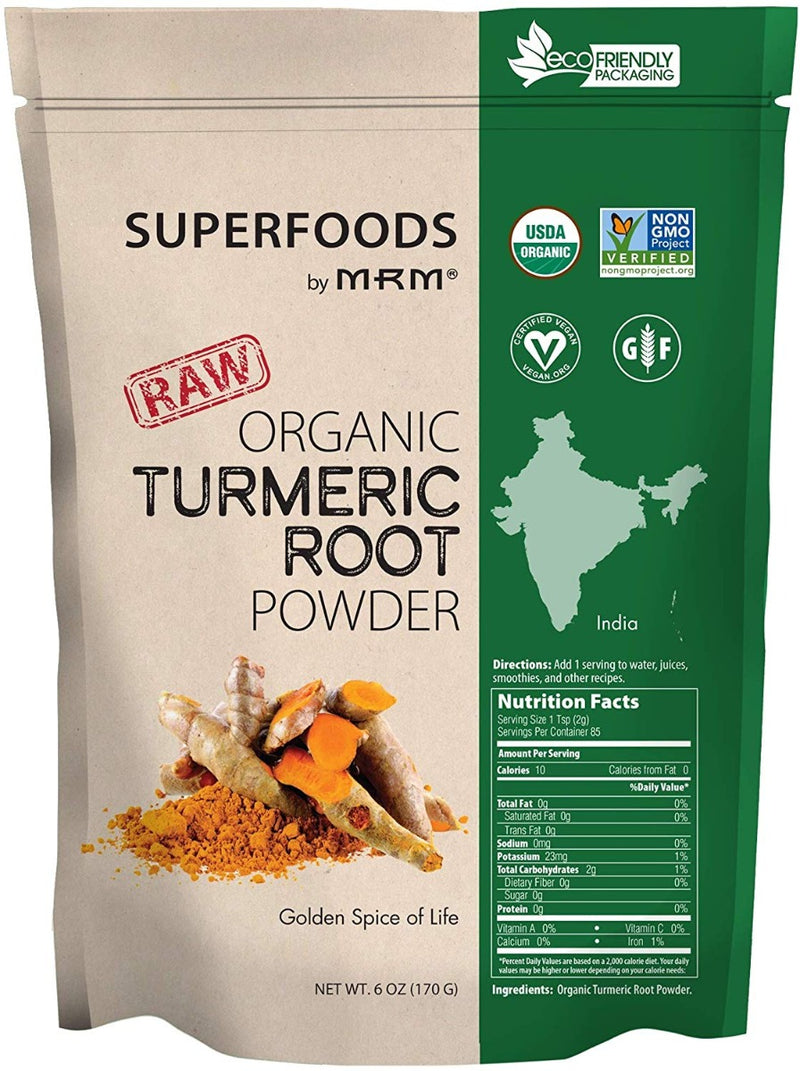 MRM Raw Organic Turmeric Root Powder 6 oz