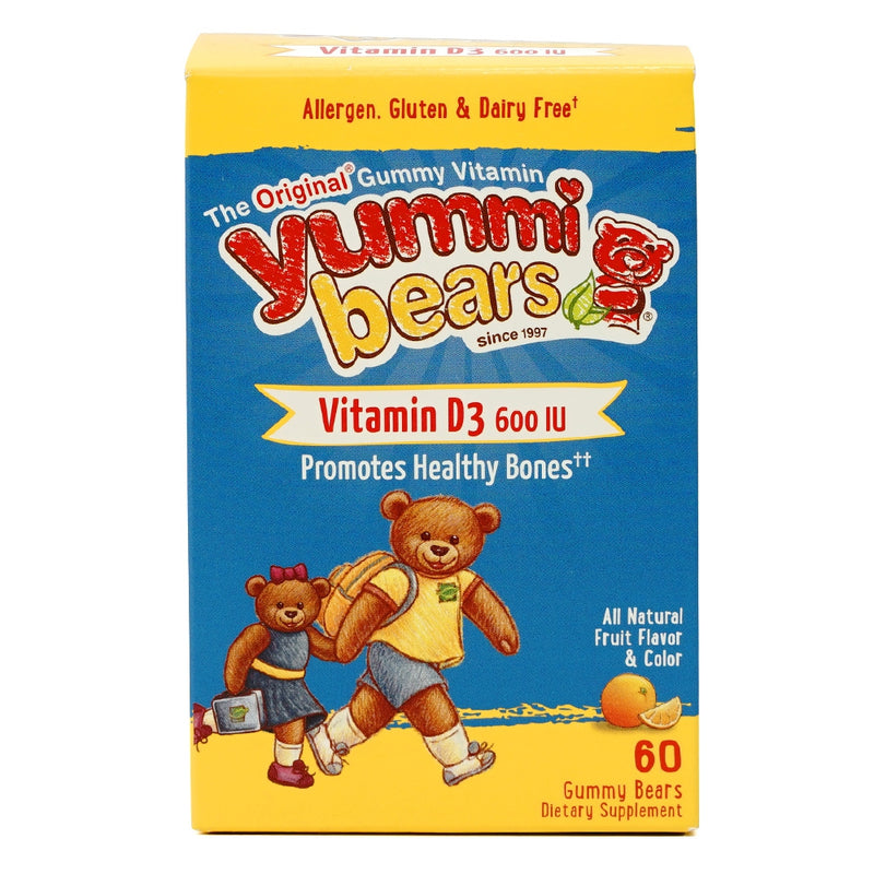 Hero Nutritionals Yummi Bears Vitamin D3 600 IU 60 Gummies