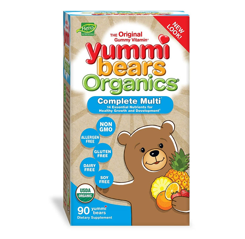 Hero Nutritionals Yummi Bears Organics Complete Multi 90 Gummies