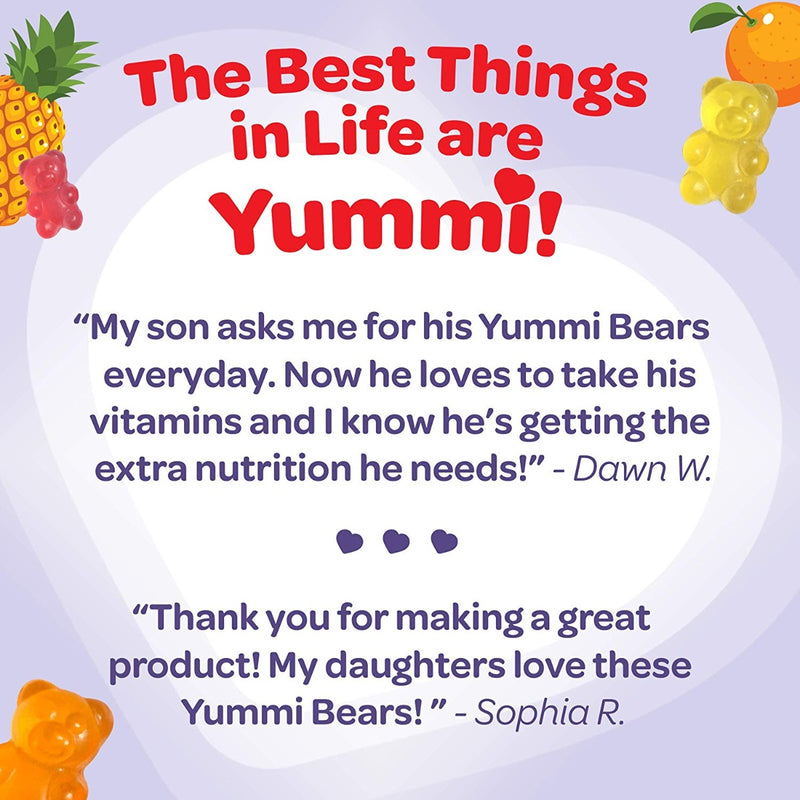 Hero Nutritionals Yummi Bears Organic Immunity Health 45 Gummies