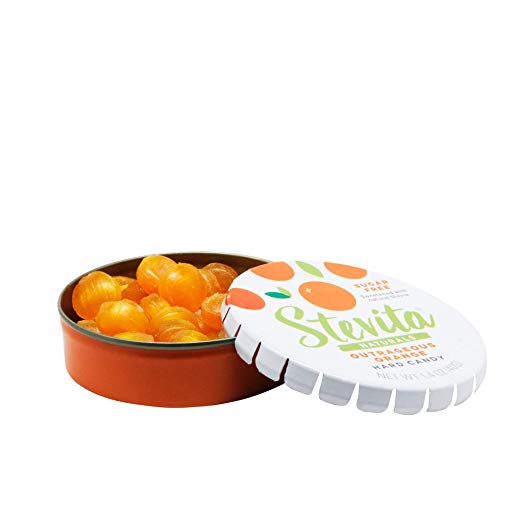 Stevita Hard Candy Sugar Free Orange 1.4 oz
