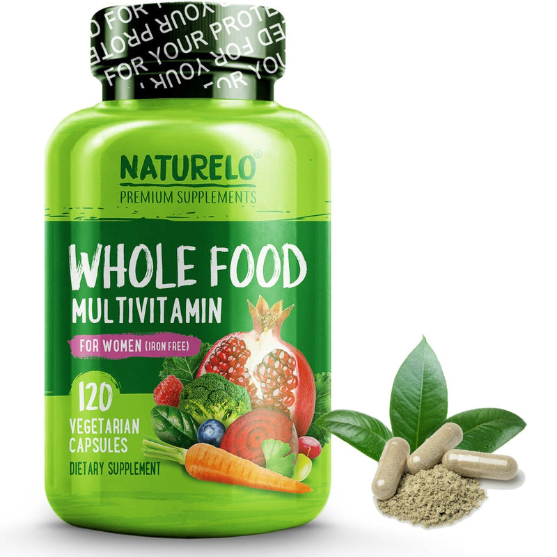 Naturelo Whole Food Multivitamin for Women (Iron Free) 120 Veg Capsules