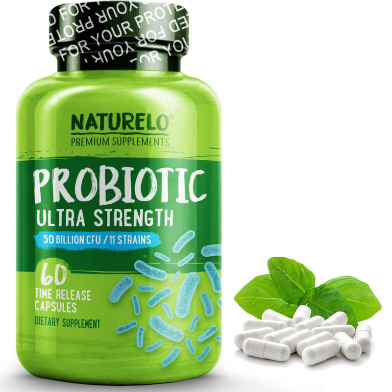 Naturelo Probiotic Ultra Strength 50 Billion CFU 60 Capsules