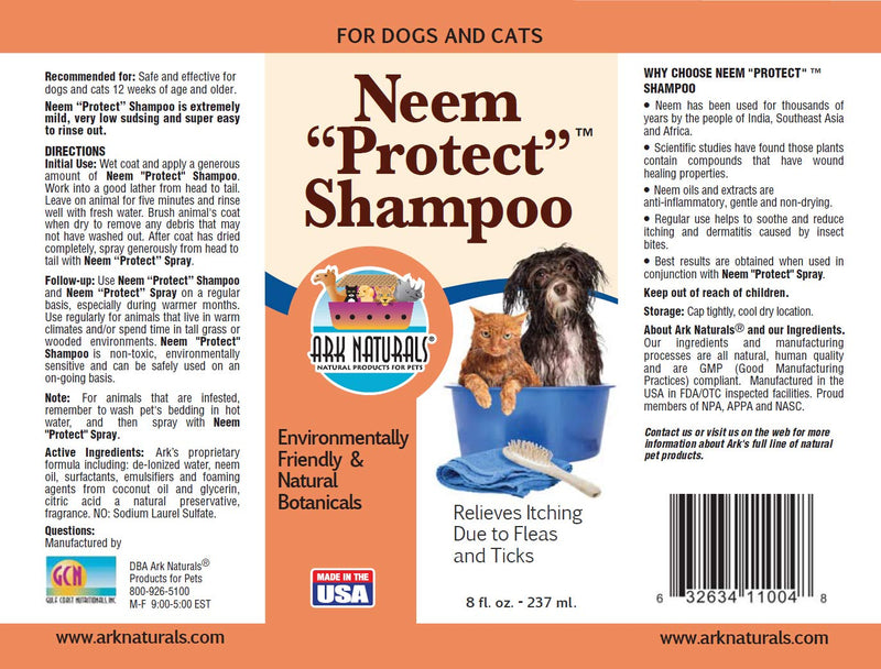 ARK NATURALS Neem Protect Shampoo 8 fl oz