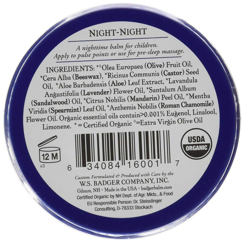 Badger Night-Night Lavender & Chamomile Balm 2 oz