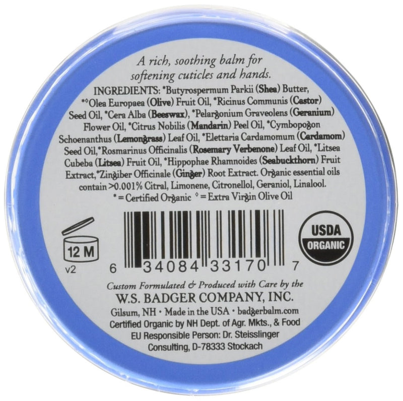 Badger Cuticle Care Soothing Shea Butter 0.75 oz
