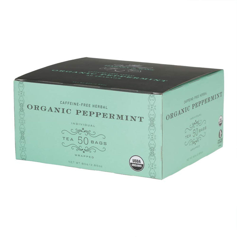 Harney & Sons Organic Peppermint Herbal Tea 50 Tea Bags