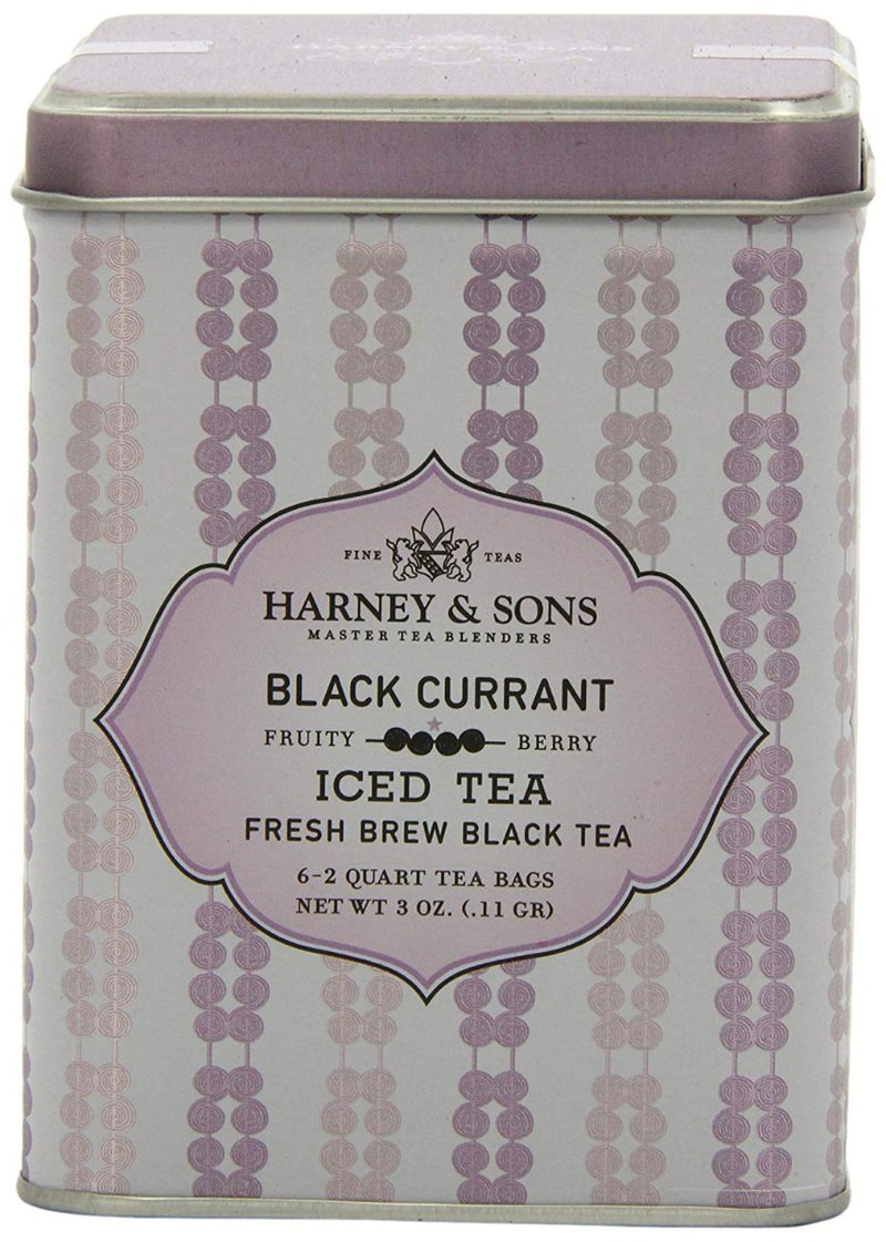 Harney & Sons Black Currant Iced Tea 6-2 Quart Tea Bags 3 oz