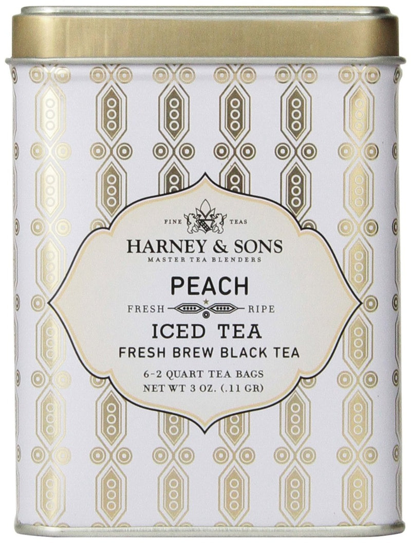 Harney & Sons Peach Iced Tea 6-2 Quart Tea Bags