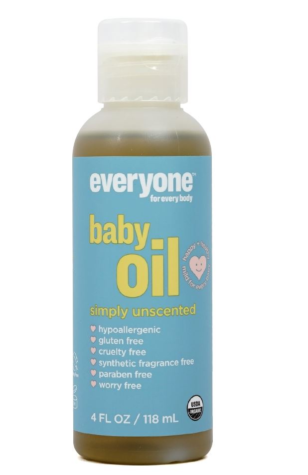 EO Products Everyone Baby Oil Simply Unscented 4 fl oz